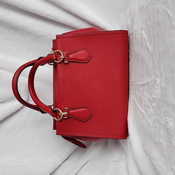 Michael Kors Cherry Red Satchel - Picture 2 of 9